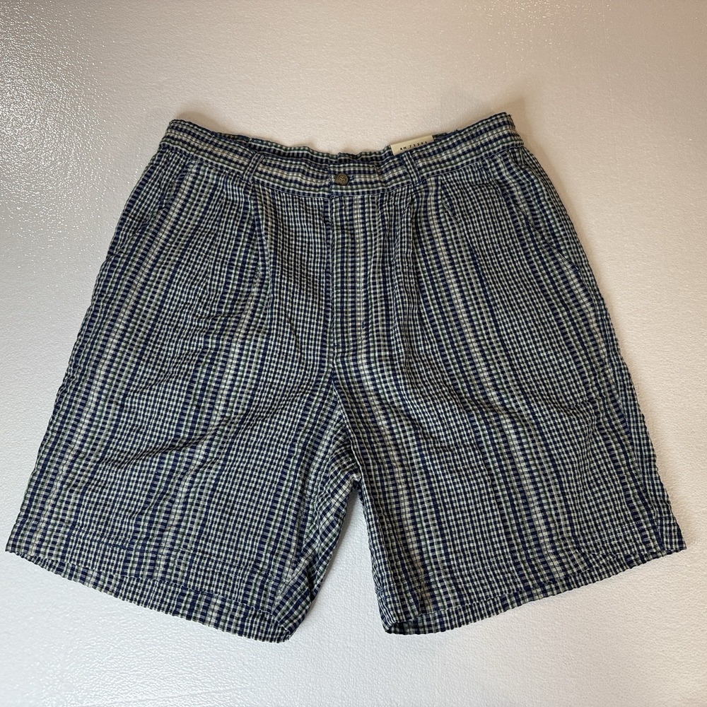 Baxter Mens Chino Shorts Pleated‎ Comfort Fit 100% Cotton Size 34 Waist